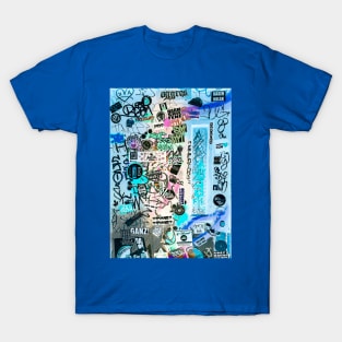 Urban Style Design Graffiti NYC Sticker Tag T-Shirt